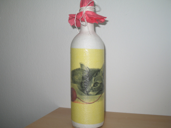 Flaschen, Vasen, mit Schnur Umwickelt 